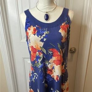 Tommy Bahama Isla Vista Floral Women’s Dress Stretch Casual Maxi Sundress Medium